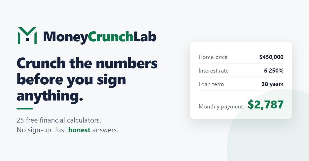 MoneyCrunchLab screenshot